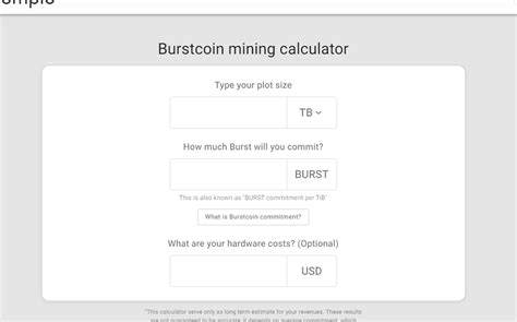 Burstcoin calculator mining